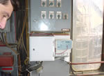 Evulation unit at excavator cabin